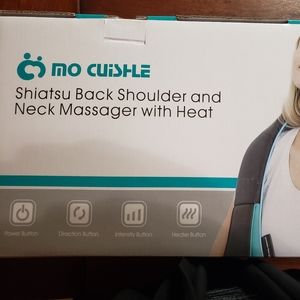 Shiatsu massager with heat